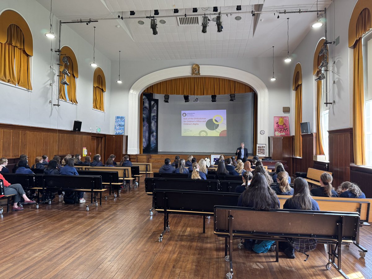 St Mary's College Arklow (@smcarklow) on Twitter photo On Friday we were delighted to welcome <a href="/OCO_ireland/">Ombudsman for Children</a> Dr. Niall Muldoon, the Children’s Ombudsman, who spoke to our students about Children’s Rights and the work of his office.
An insightful day learning all about rights and responsibilities! On Friday we were delighted to welcome <a href="/OCO_ireland/">Ombudsman for Children</a> Dr. Niall Muldoon, the Children’s Ombudsman, who spoke to our students about Children’s Rights and the work of his office.
An insightful day learning all about rights and responsibilities!