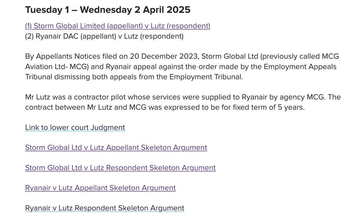 Court of Appeal now also publishing skeleton arguments. A very welcome development.