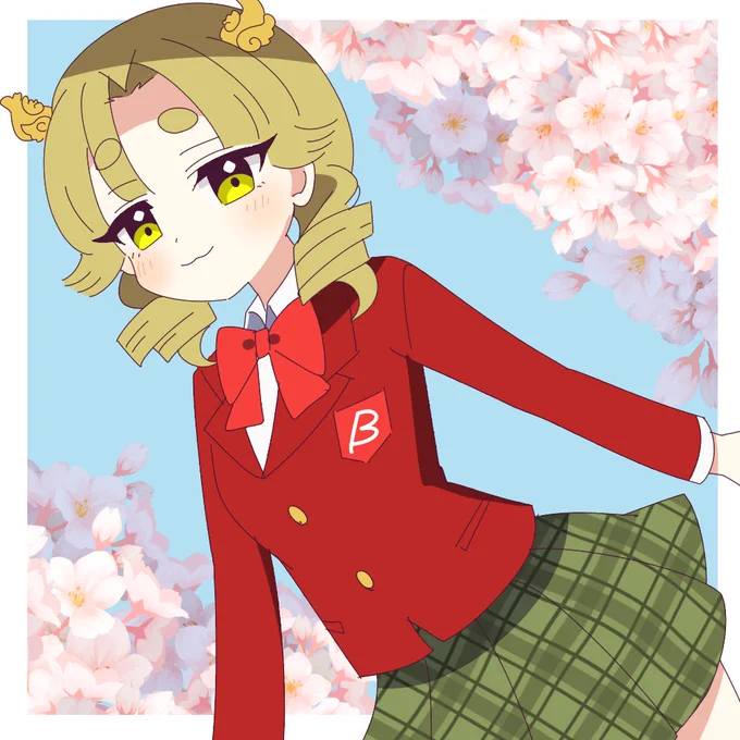 ブレザー制服ver.イラスト、もう見てくれましたか?以前、お祝いイラストの今度のテーマは何にしよう?というアンケートで票が多かったものですこれから1年間、ブレザー制服のビッカメ娘イラストをお楽しみに～! 