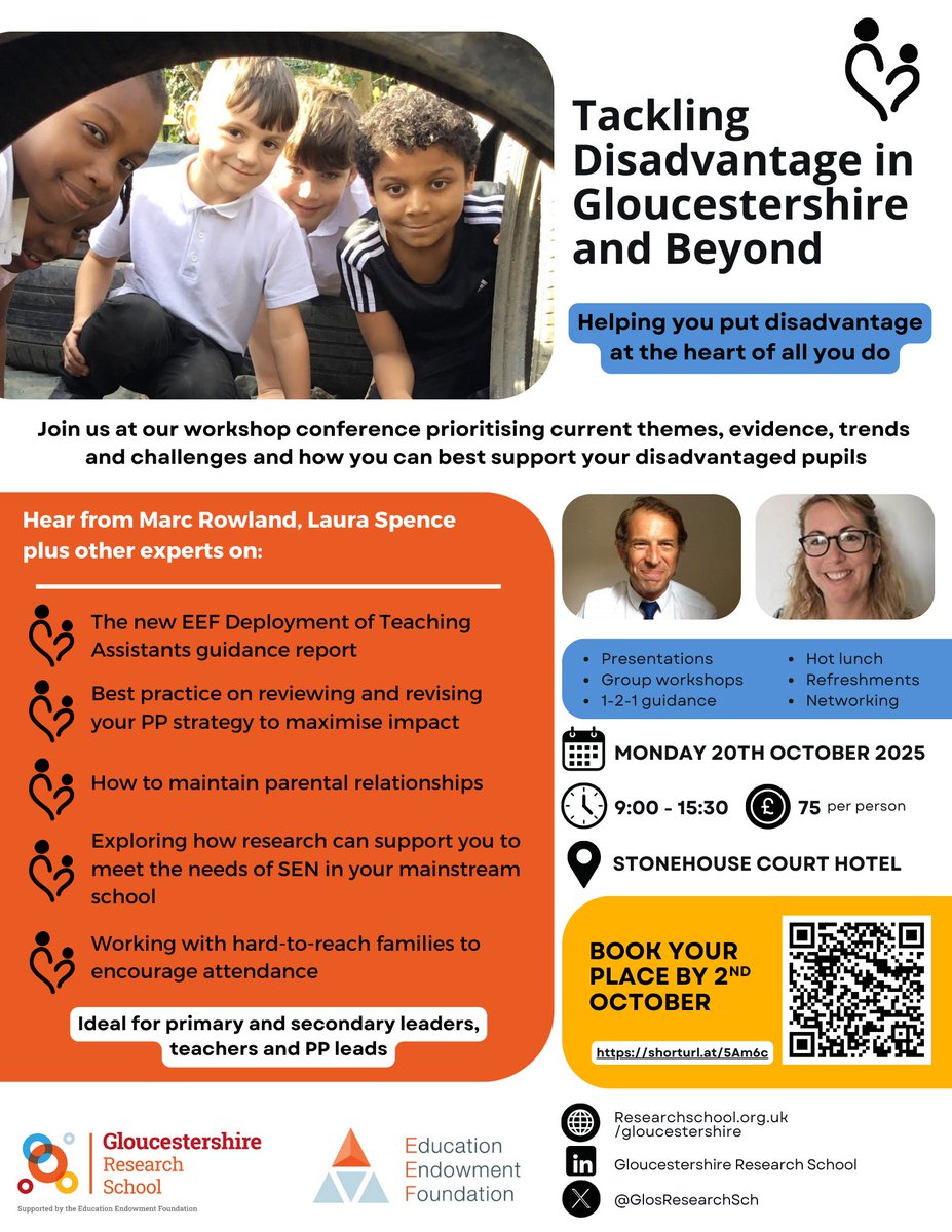 Join <a href="/marcrowland73/">Marc Rowland</a> at our 2025 #disadvantage conference this October - just £75 for a full day of presentations, workshops and 1:1 sessions - see you there! shorturl.at/5Am6c