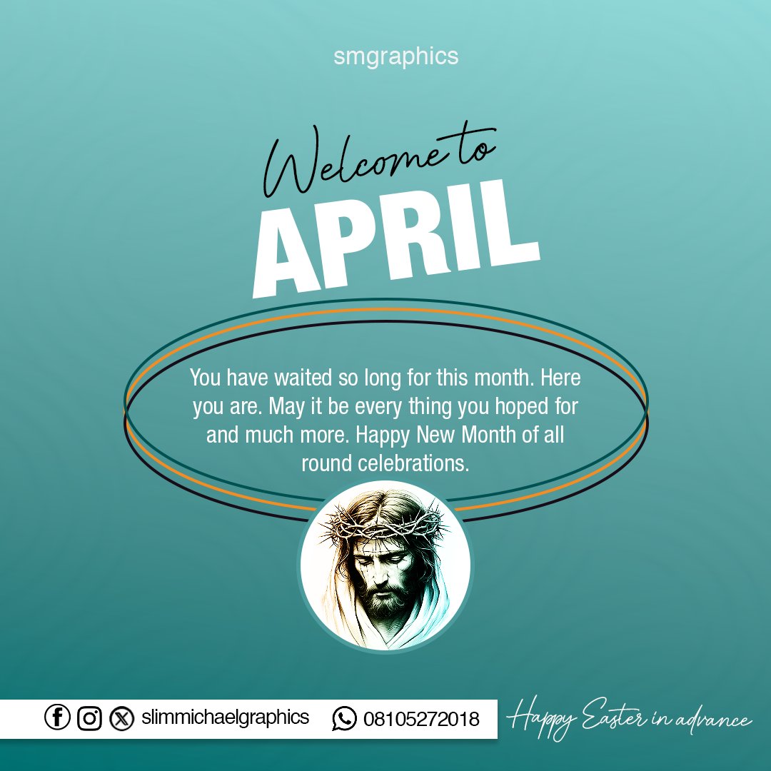 sumerslim's tweet image. Happy new month!
 🤗👌❤️

#slimmichaelgraphics #graphicdesign #graphicdesigner  #graphics #advertisement #months #april