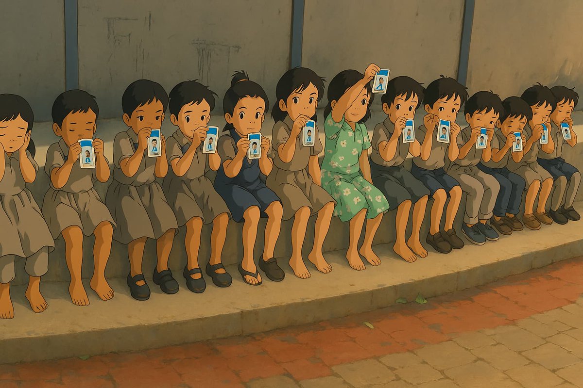 Although they are more cute in real life but Ghibli art make them cutest 😍😍.
લોધિકા તાલુકામાં પાયલટ પ્રોજેક્ટ અંતર્ગત અમૂલ મોતી મિલ્ક + પ્રોટીન પાઉડર લઈ રહેલા બાળકો.
#Ghiblistudio
<a href="/WCDGujarat/">Women & Child Development, Govt of Gujarat</a>
<a href="/BhanubenMLA/">Bhanuben Babariya</a>
<a href="/PoshanAbhiyaan/">Poshan Abhiyaan</a>
<a href="/DDORAJKOT1/">District Panchayat Rajkot</a>
<a href="/ICDS__RAJKOT/">ICDS__RAJKOT</a> 
<a href="/LetsTalkRajkot/">Let's talk Rajkot!</a>
<a href="/inforajkotgog/">Info Rajkot GoG</a>