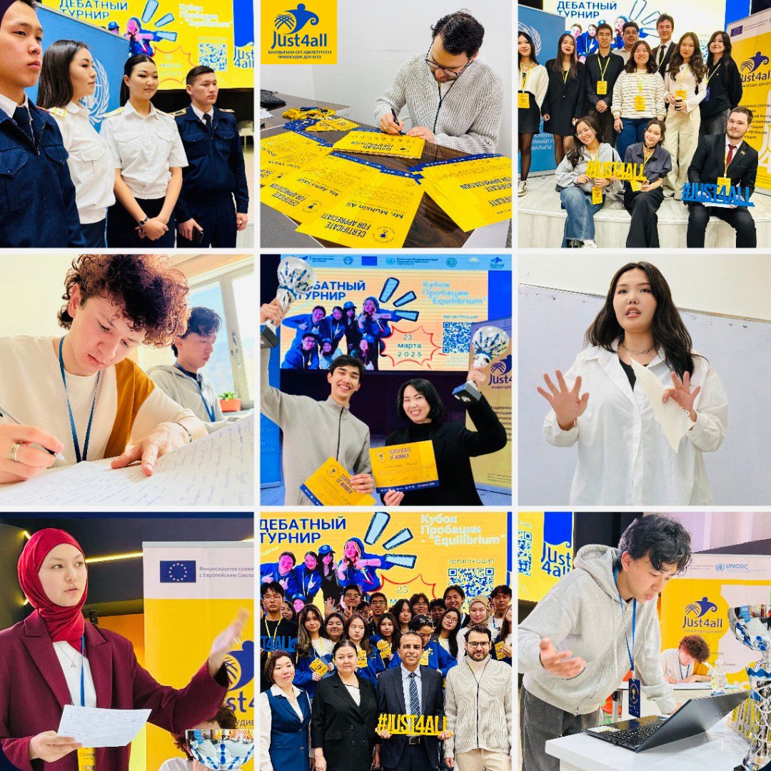 Vasilina Brazhko (@v_brazhko) on Twitter photo 🇪🇺🇺🇳🇰🇬I did it❗️First Youth debate on alternatives to imprisonment called “Probation Cup 🏆 – Equilibrium”. The event brought together 5⃣6⃣ students from 2⃣0⃣universities across Bishkek. Event is organized by <a href="/EUinKyrgyzstan/">EU in Kyrgyzstan</a> <a href="/UNODC_ROCA/">UNODC in Central Asia</a> #JUST4ALL project.
<a href="/oliverstolpe/">oliver stolpe</a> 🇪🇺🇺🇳🇰🇬I did it❗️First Youth debate on alternatives to imprisonment called “Probation Cup 🏆 – Equilibrium”. The event brought together 5⃣6⃣ students from 2⃣0⃣universities across Bishkek. Event is organized by <a href="/EUinKyrgyzstan/">EU in Kyrgyzstan</a> <a href="/UNODC_ROCA/">UNODC in Central Asia</a> #JUST4ALL project.
<a href="/oliverstolpe/">oliver stolpe</a>