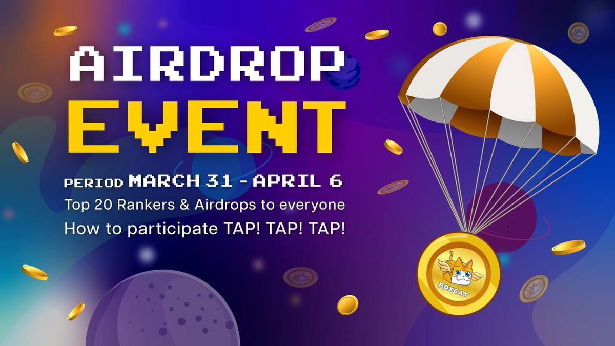 BlockChain_CK's tweet photo. #BoxcatAI is running a massive 2BNB / 20,000 $BOXCAT #airdrop campaign in tokens!
Join our Telagram bot competition:
🔗 https://t.co/yOPBrFJkXR
Follow all the rules and tag your friends to join the airdrop campaign!
#Block_CK #Metaverse #Giveaway #web2 #web3 #Telagram #USDT #bep20 #BOXCAT