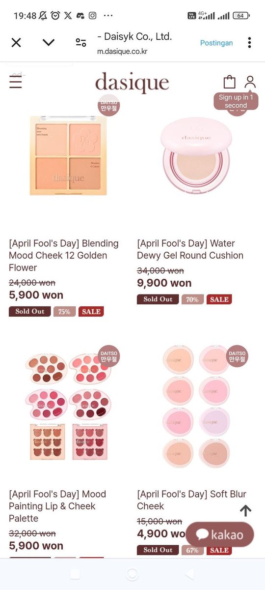 Hallo! dasique lagi diskon gede banget nih, start 50kan, aku lagi open PO kalau berminat boleh join GO ku yah! untuk harganya boleh pc aja nanti aku hitungin bersih indo 

LINK GO : 
chat.whatsapp.com/HhJeN6lP3WvKNy…