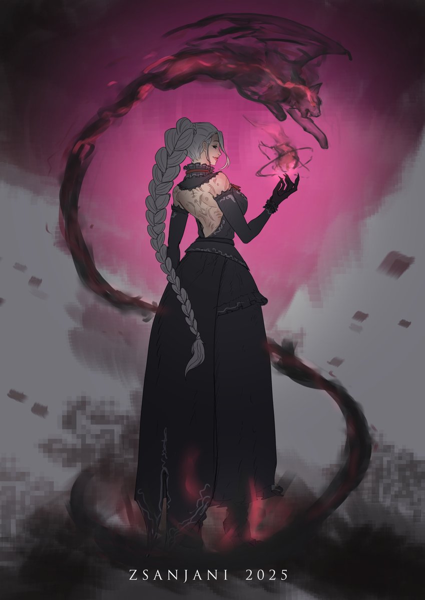 zsanjani's tweet photo. Commission for @PolymorphGoblin https://t.co/wGVBzQVG0b