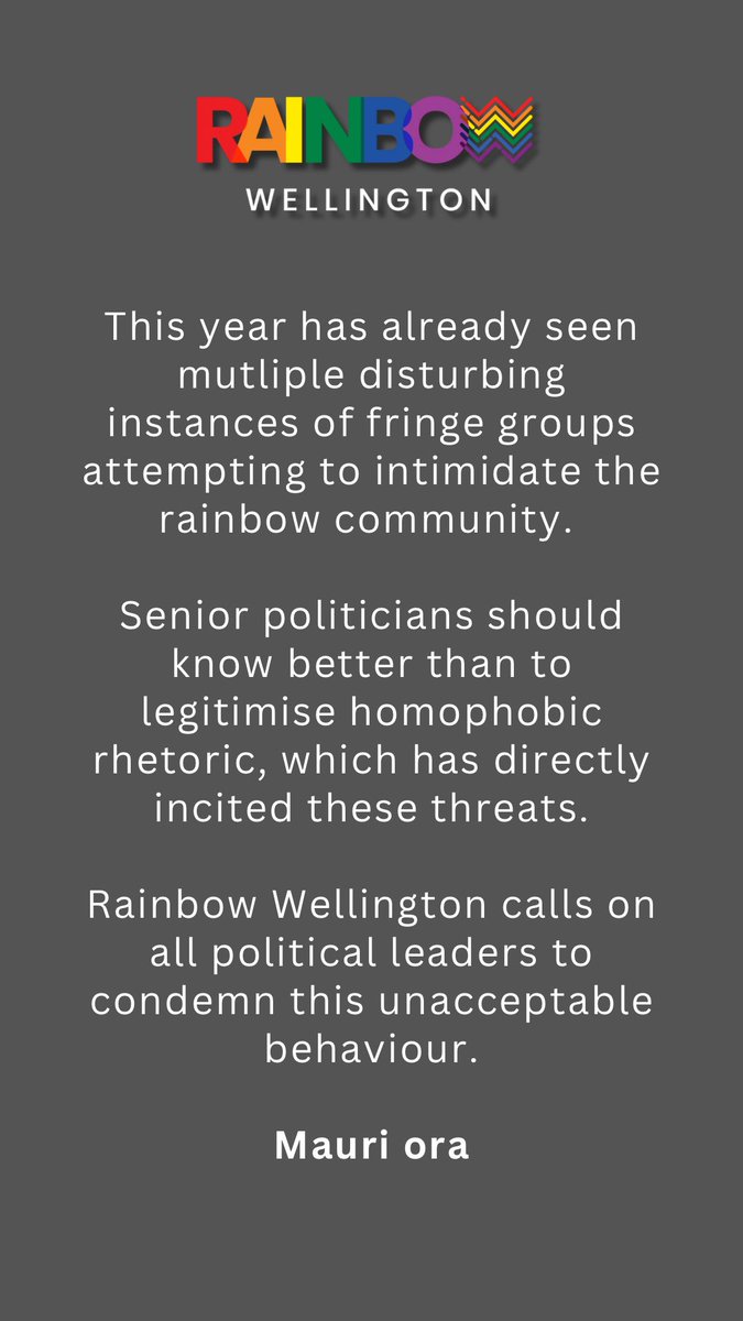 Rainbow Wellington condemns death threats to MP Benjamin Doyle.