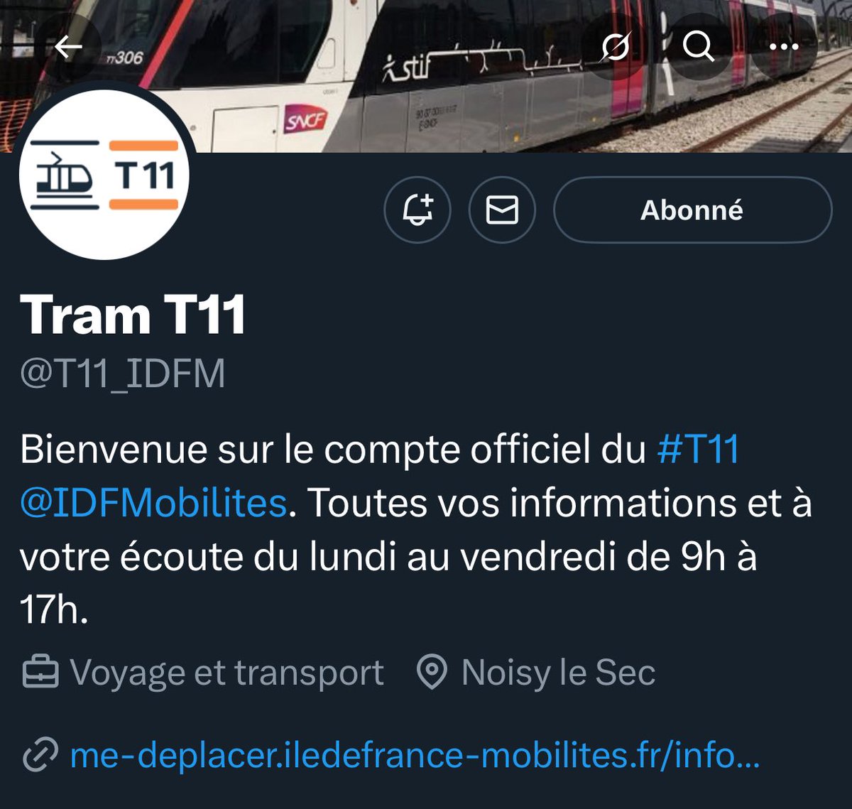 ❌ Premières défaillances de l’exploitant privé Stretto 

Sur le <a href="/T11_IDFM/">Tram T11</a>, la ligne est interrompue depuis 11h sans information sur le compte X officiel

Ce compte ne fonctionne plus aux heures de pointe depuis l’arrivée de Stretto

Ce n’est pas un poisson d’avril

#STOPGALERE