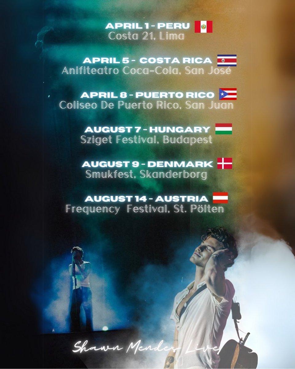 shawnmendes_pol's tweet image. Gdyby #MendesArmy byli jak #Swiftie to po kolorach flag krajów które odwiedza Shawn stwierdziliby, że nastepnym krajem który kolorystycznie flagą pasowałby do trasy jest Polska 🇵🇱 🙃