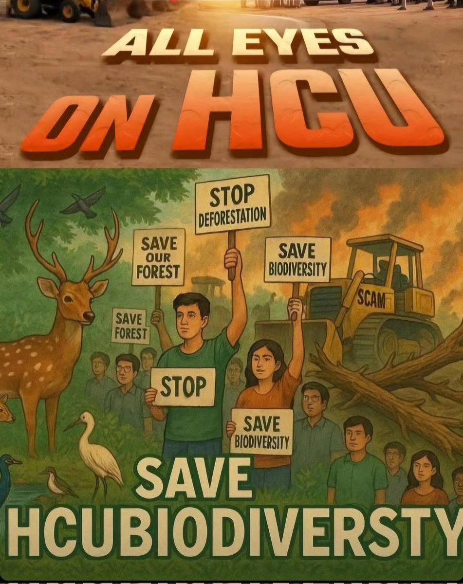 Raj__BRS's tweet image. #SaveHCUBioDiversity 
#SaveEcoSystem