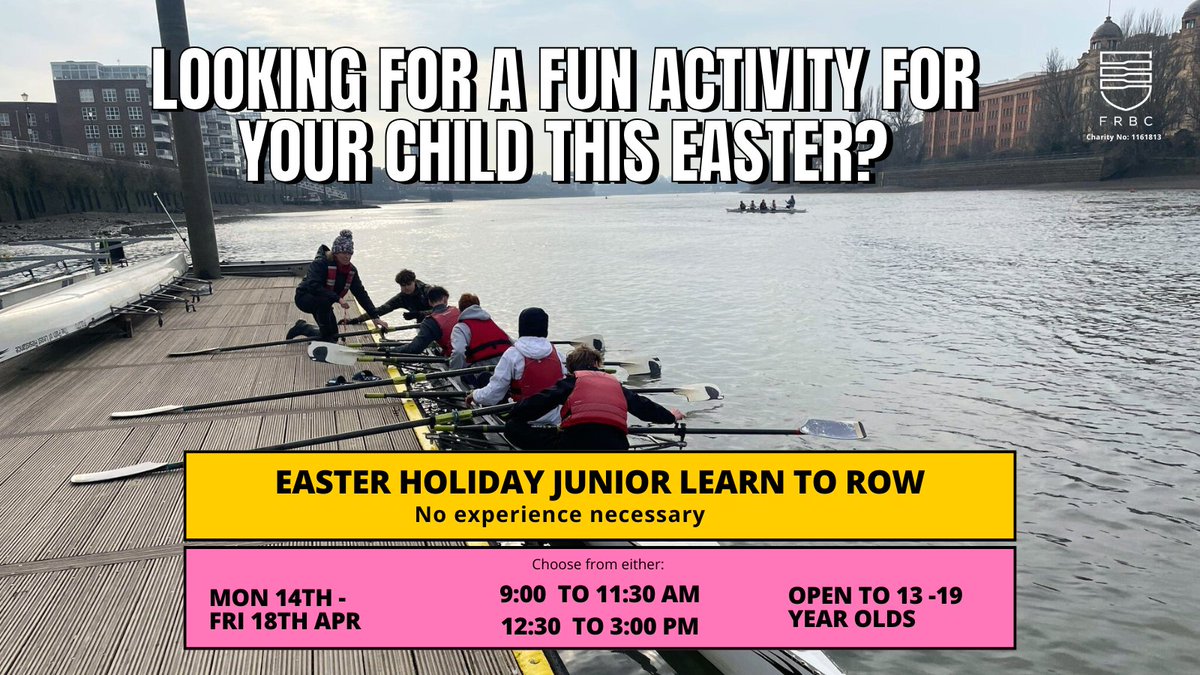 Fulham Reach BC (@fulhamreachbc) on Twitter photo π Looking for a fun activity for your child this Easter? Book them onto our Holiday Junior #LearnToRow Course & they can experience the thrill of rowing on the Thames! πͺπ
βοΈPerfect for beginners
βοΈSafe & enjoyable environment
fulhamreachboatclub.co.uk/junior-learn-tβ¦
#London #Easter π Looking for a fun activity for your child this Easter? Book them onto our Holiday Junior #LearnToRow Course & they can experience the thrill of rowing on the Thames! πͺπ
βοΈPerfect for beginners
βοΈSafe & enjoyable environment
fulhamreachboatclub.co.uk/junior-learn-tβ¦
#London #Easter