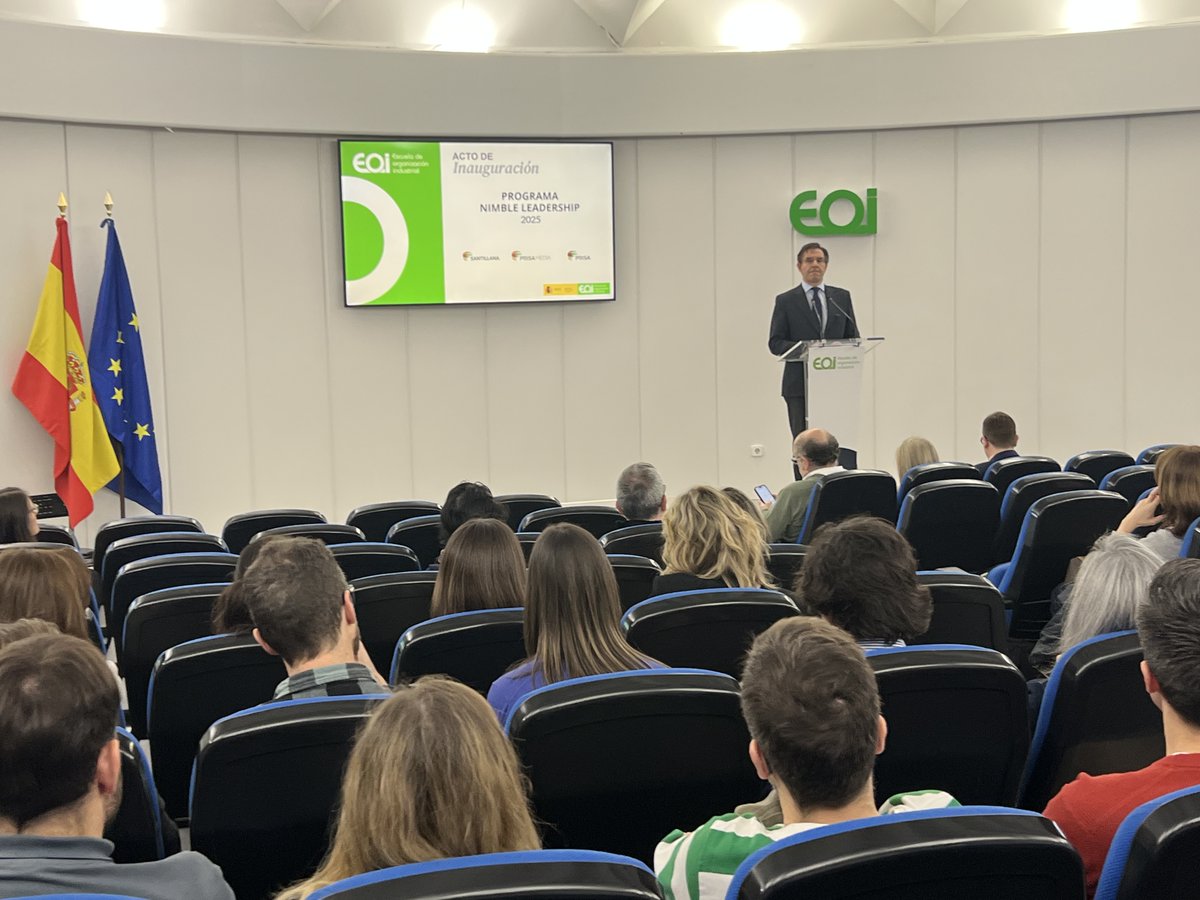 📢Inauguramos la IV Edición del Programa Nimble Leadership para el grupo <a href="/PRISA/">PRISA</a>.

📅 Inicio: 28 de marzo
📍 EOI Madrid 

¡Formamos talento para un futuro social y sostenible!

#NimbleLeadership #LiderazgoÁgil