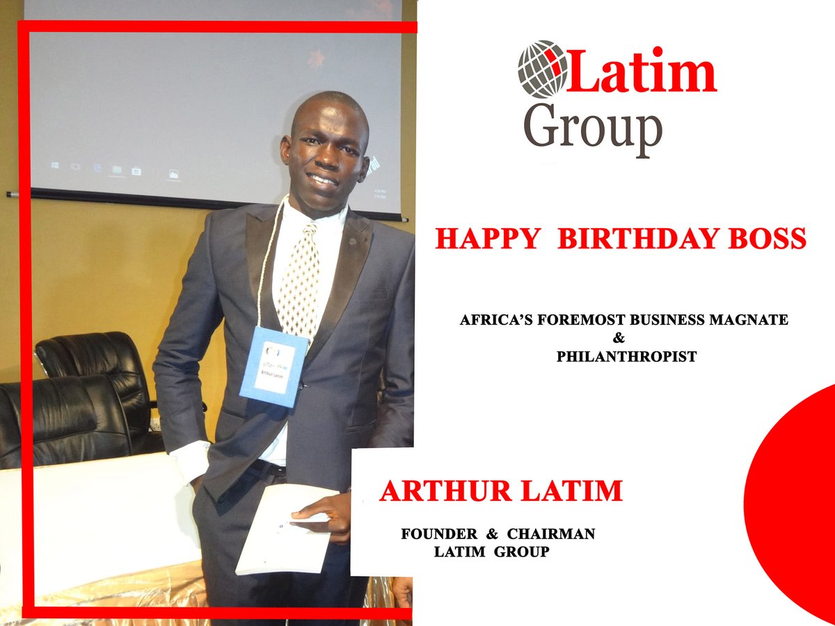 LatimGroup's tweet photo. 1st April
Please join us in celebrating and wishing our leader and Africa's foremost business magnate @ArthurLatim  a happy birthday. Sir your inspirational Leadership inspires us to dream and do more.
Happy birthday boss.
#latimgroup #Kawil #KawilGroup #Latim https://t.co/CxUOx0ScHl