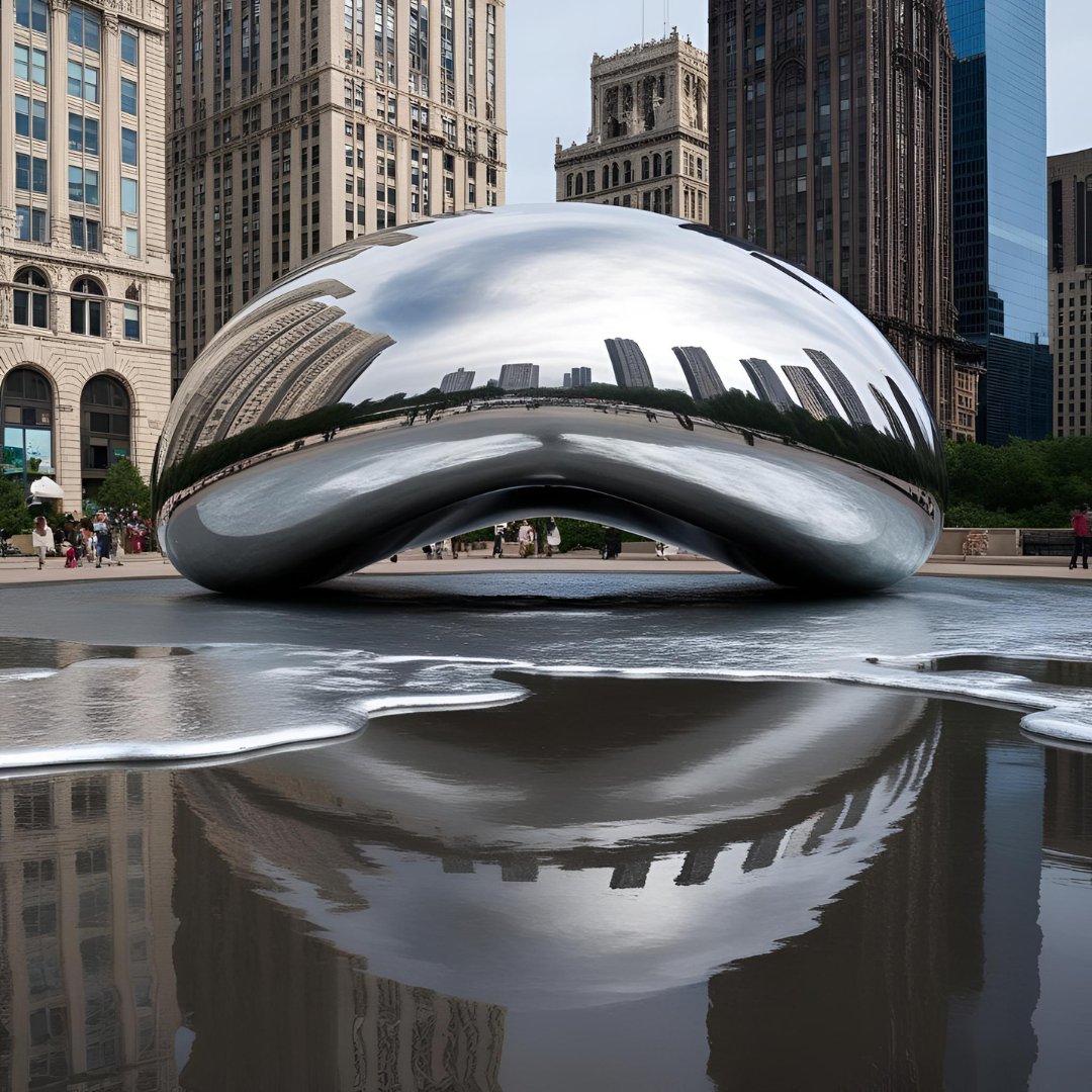 ViatorTravel's tweet photo. BREAKING: Chicagoโs iconic Bean is MELTING! ๐ฑ Turns out, it couldnโt handle icon status ๐ Book your travel experience to the Bean before itโs just a puddle!
#RIPBean #AprilFools #Chicago #CloudGate https://t.co/MlUD6Vlckk
