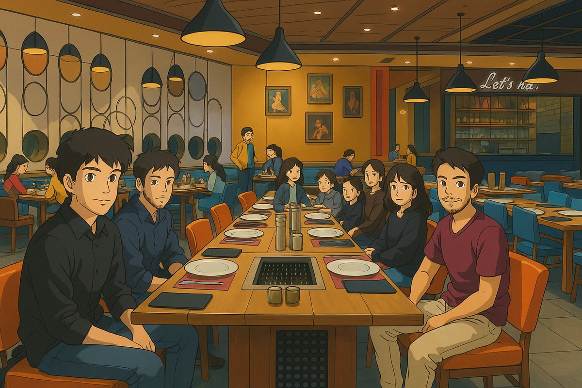 teamcodeaegis's tweet photo. Everyone’s jumping on the Ghibli trend, so we thought, why not take it up a notch?

We asked ChatGPT to transform 𝗧𝗲𝗮𝗺 𝗖𝗼𝗱𝗲𝗔𝗲𝗴𝗶𝘀'𝘀 images into whimsical 𝙂𝙝𝙞𝙗𝙡𝙞-𝙨𝙩𝙮𝙡𝙚 𝙖𝙧𝙩!
Here is the result:
#ghibli #AI #Art #technology #codeaegis https://t.co/i7YS83eJjq