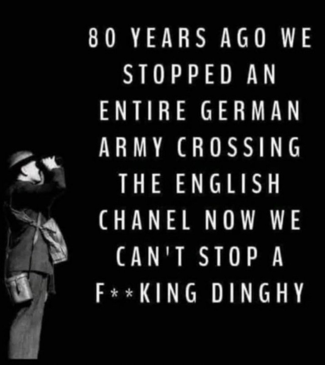 A nationalist government would have the Royal Navy in the channel!!