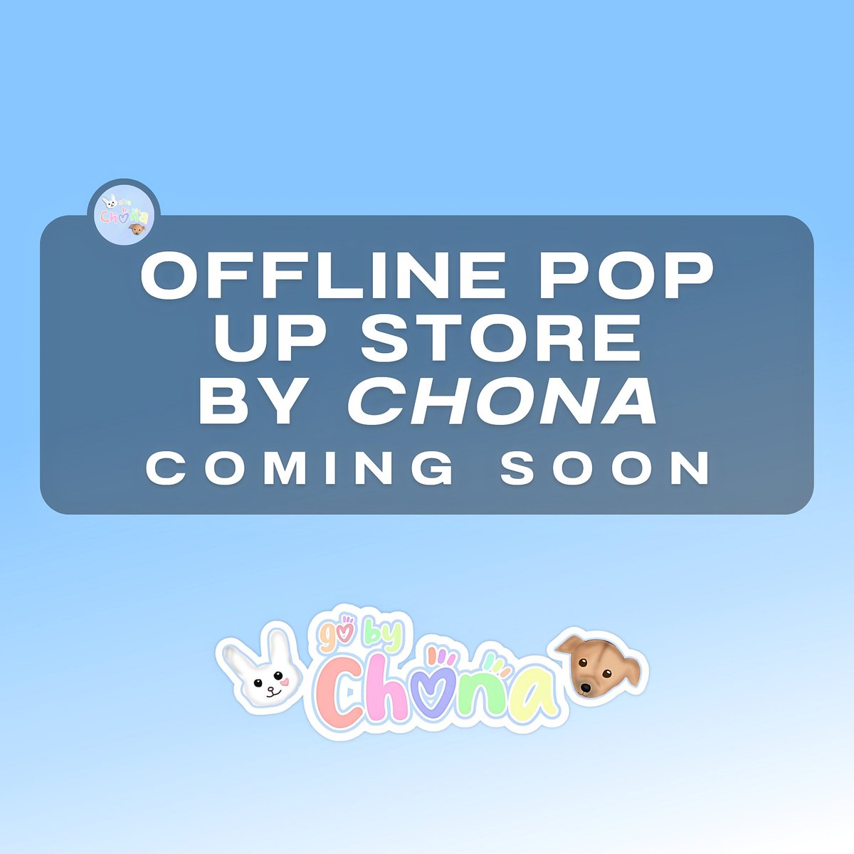 by_chona's tweet photo. We are proud to say that we will do best improvement ever.

POP UP STORE
GO BY CHONA 🩵

COMING SOON https://t.co/qMKYqf5Pf7