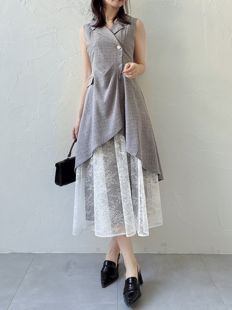 dazzlin ドレープタックレイヤードワンピース dazzlin on X: