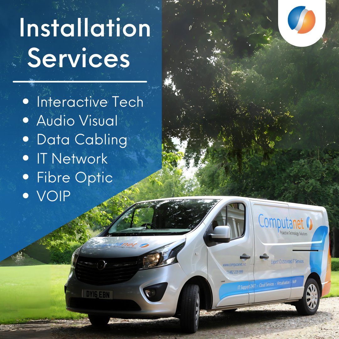 ComputanetMSP's tweet image. 🚀 Seamless Tech Installations! 🚀
From interactive tech to fibre optic networks, Computanet has you covered! Stay connected with expert IT, AV, & network solutions.
📞 Contact us: 01482 229999
🌐 Learn more: computanet.net
#TechSolutions #ITSupport #FibreOptic #VOIP