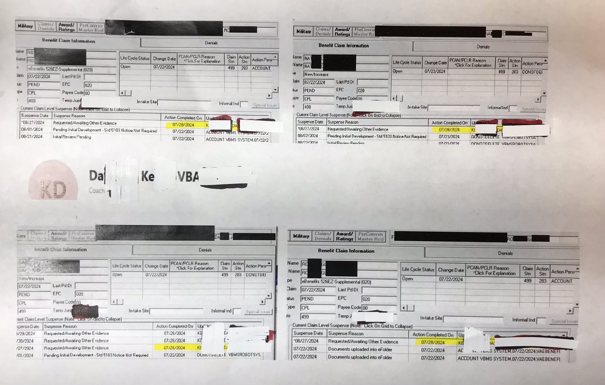verybrokenVBA's tweet image. This is why, so people can get large a large bonus for INTENTIONALLY harming Veterans. How can you sit and do nothing? #VAclaimFail #VAhack #wehavethereceipts #VAnumbersgames