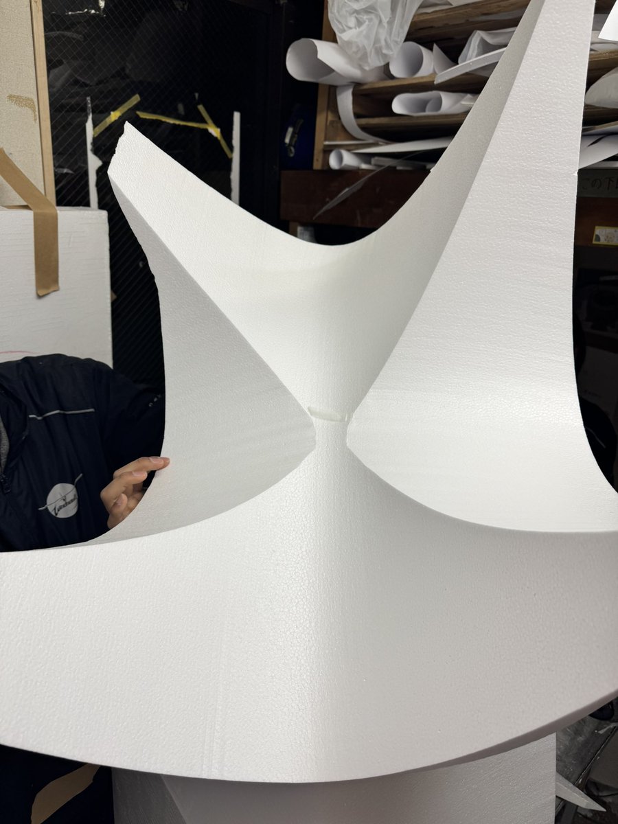 WN_Fairing's tweet photo. 25執行代最後のパーツ、本番用ノーズの切り出し開封式を執り行っています https://t.co/P9rNbZN3aY