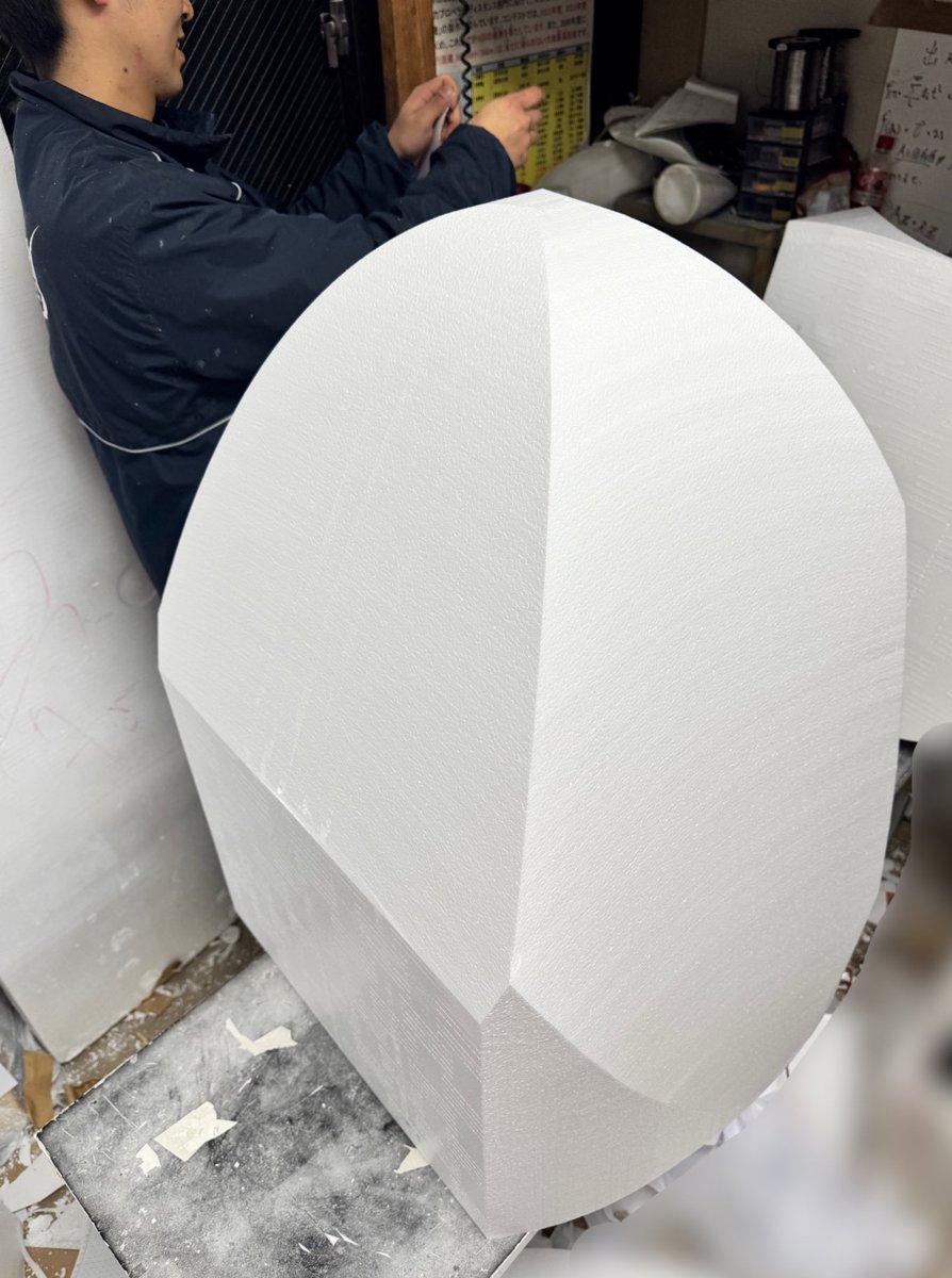 WN_Fairing's tweet photo. 25執行代最後のパーツ、本番用ノーズの切り出し開封式を執り行っています https://t.co/P9rNbZN3aY