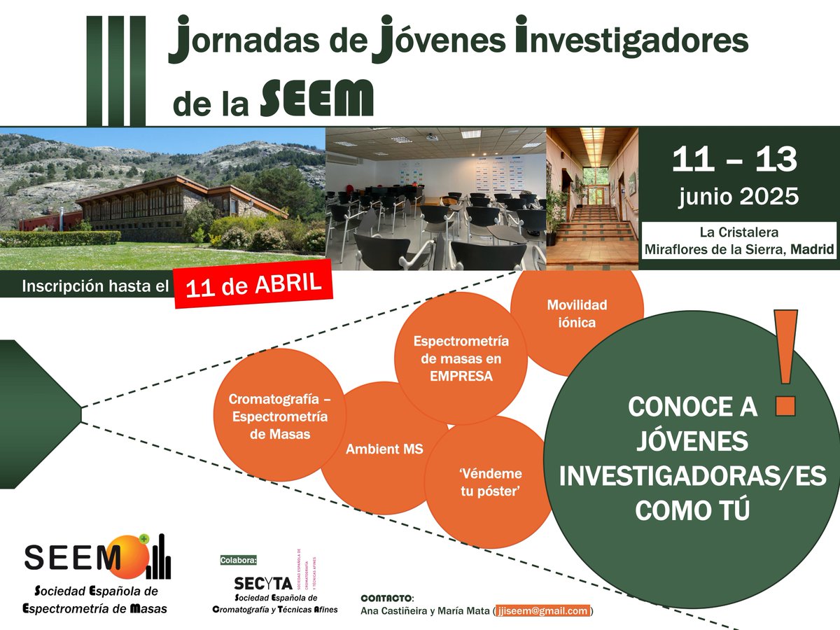 📢¿Aún sin inscribirte a las III-JJI SEEM? 
📅 ¡Ampliamos el plazo de inscripción hasta el 11 de abril para que tengas tiempo de preparar tu abstract! 
✍️📄 Últimas plazas disponibles