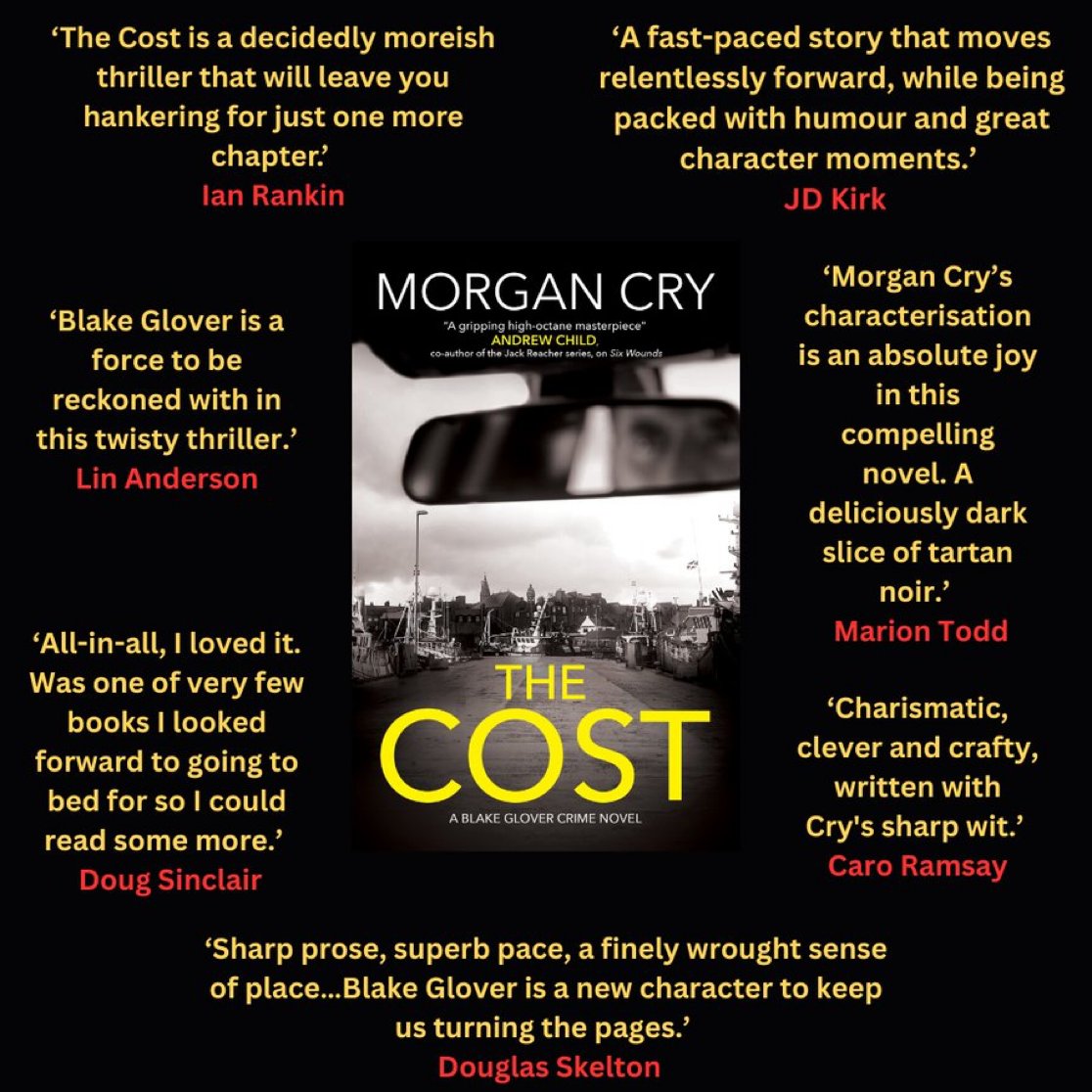 Bloody Scotland (@bloodyscotland) on Twitter photo Happy publication day to Morgan Cry (AKA <a href="/GoJaBrown/">Gordon J Brown (aka Morgan Cry) #TheCost</a>) as The Cost hits bookshop shelves... Happy publication day to Morgan Cry (AKA <a href="/GoJaBrown/">Gordon J Brown (aka Morgan Cry) #TheCost</a>) as The Cost hits bookshop shelves...