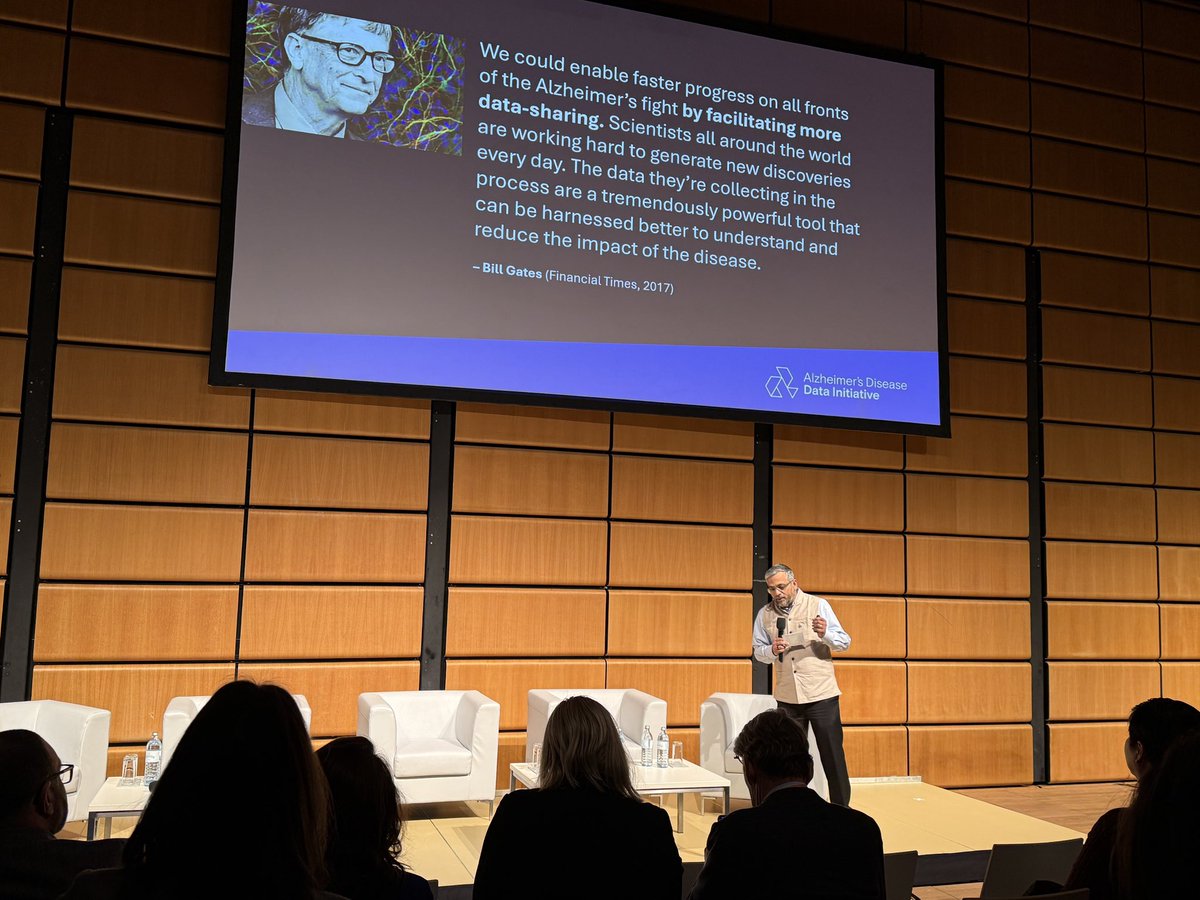 Brilliant &amp; inspiring kick-off of the Alzheimer's Insights Summit by Niranjan Bose (<a href="/niranjanbose/">Niranjan Bose</a>) at <a href="/adpdnet/">AD/PD - Advances in Science & Therapy</a> (#ADPD2025)!