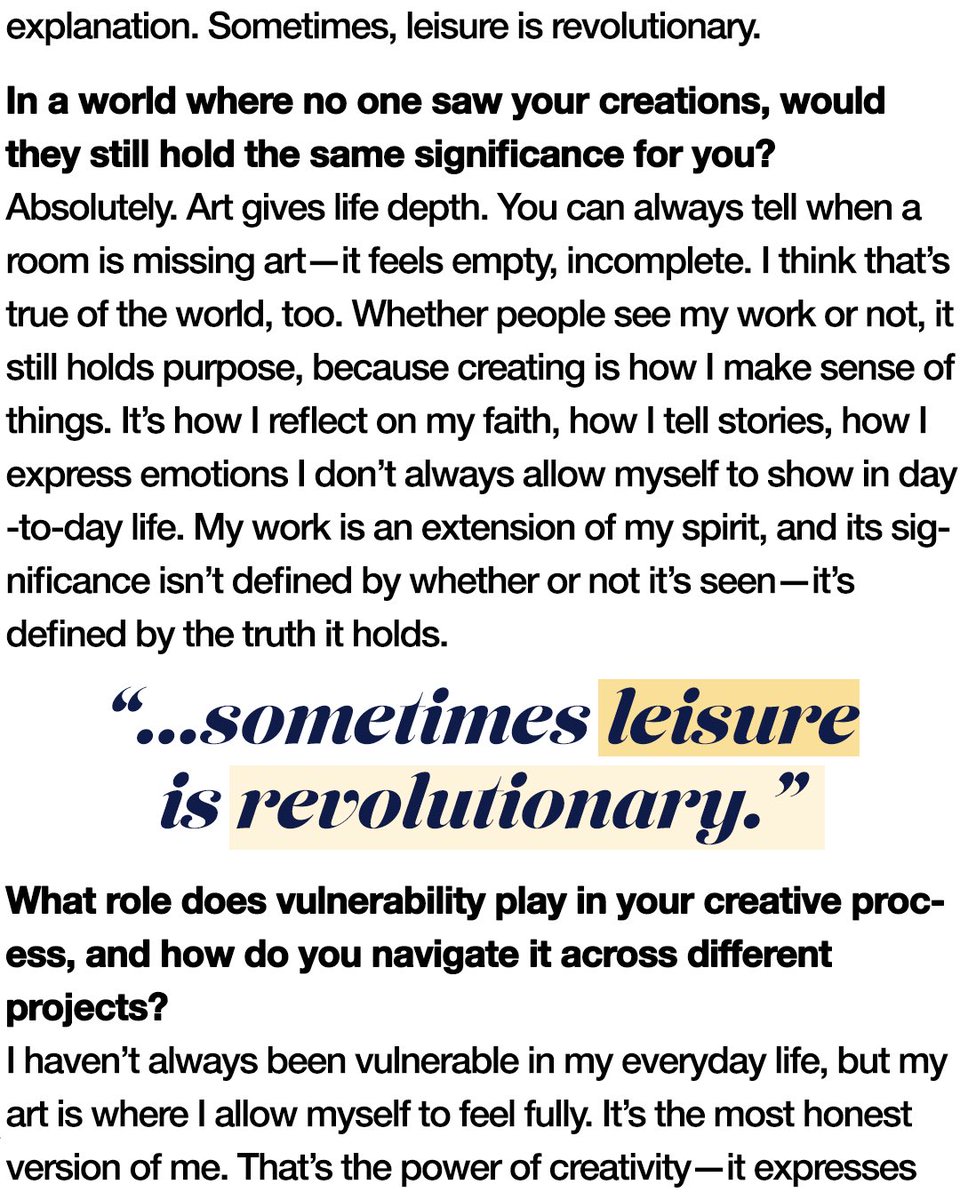 In this months issue of Conversations with Trap, we sit down with <a href="/GoldaKesse/">Golda Kesse</a> to explore the quiet rebellion of leisure, and the power of creating from a place of faith and truth.