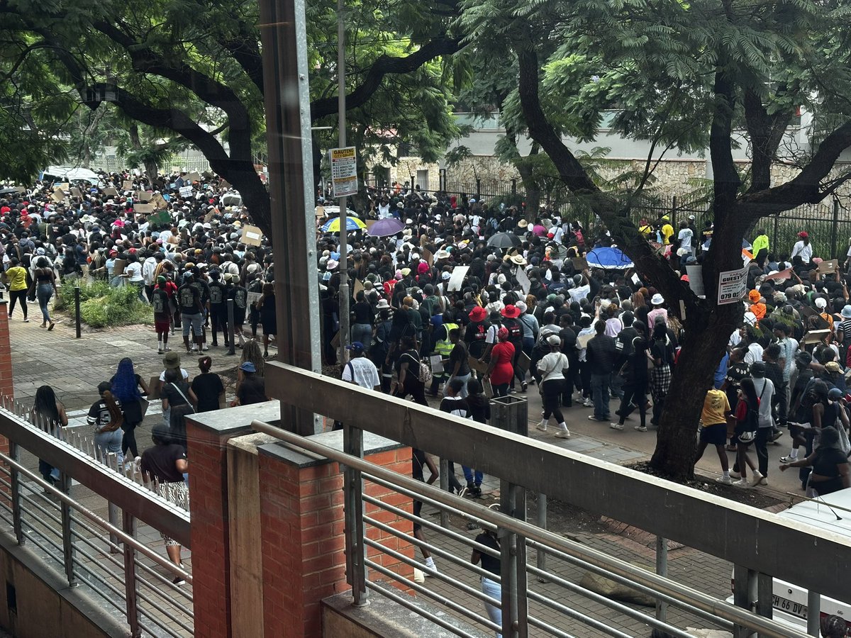 Lynette_SA's tweet photo. Happening in Pretoria CBD right now. #JusticeForCwecwe https://t.co/W9nAO9ssLl