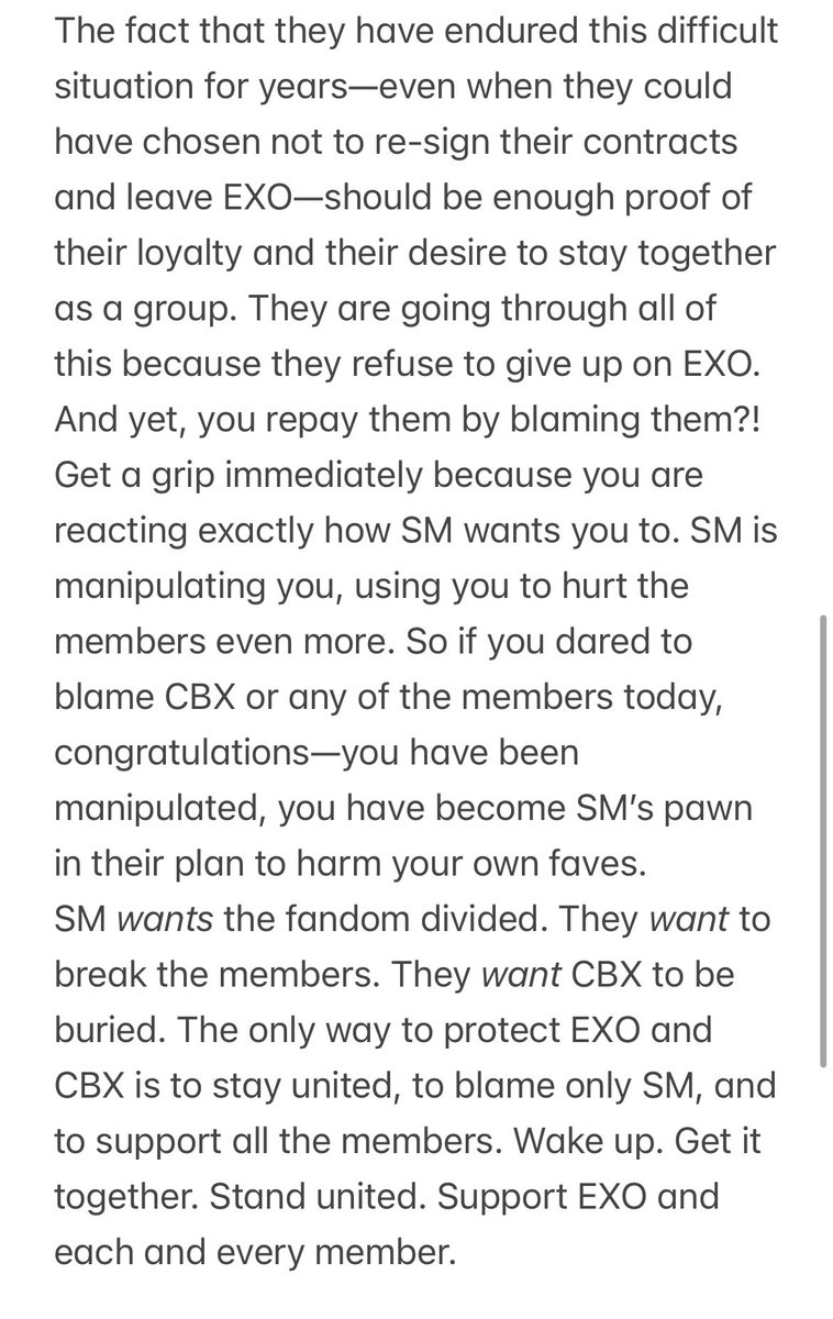 exo9guys's tweet photo. ازتون خواهش میکنم احمق نباشید
حماقت شما اکسو رو نابود میکنه
🔴عکسو بخونید حتما 🔴
"اگر امروز جرأت کردید CBX یا هر یک از اعضا را مقصر بدانید، تبریک می‌گوییم شما به مهره SM تبدیل شده‌اید"
#CBXisEXO #BAEKHYUNisEXO
#CHENisEXO #XIUMINisEXO #EXOisNINE #EXO @weareoneEXO @SMTOWNGLOBAL https://t.co/IMauJmdSaK