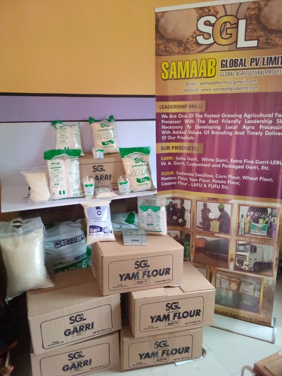 For all your Agricultural milling food items of international standard and under hygiene conditions 
SAMAAB GLOBAL INCUBATION CENTER IS YOUR BEST CHOICE 
for details: call/Whatsapp 08023058939/ samaabfarms@gmail.com