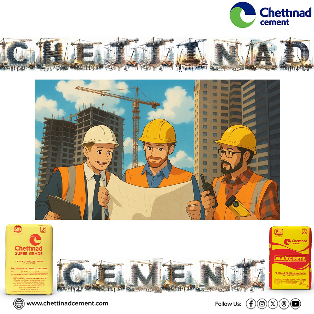 ChettinadCement's tweet image. Strength that builds nations, durability that stands the test of time.

Chettinad Cement—powering progress, one structure at a time.

FOR MORE DETAILS
Visit Our Website: chettinadcement.com
Contact: +91 96599 11155

#ChettinadCement #Cement #StrengthInConstruction