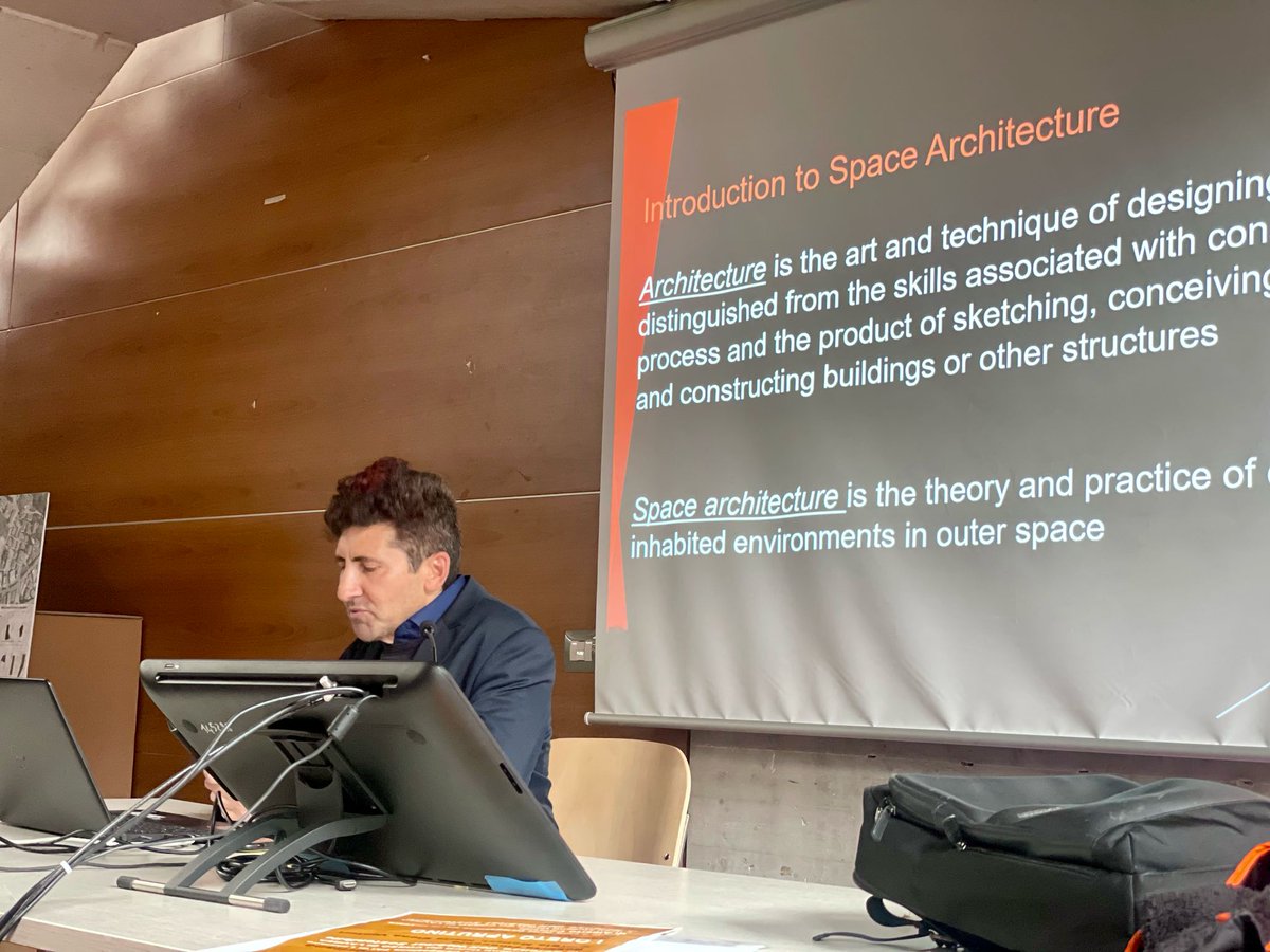 ArchiSpaceEU's tweet image. 🚀 Space Architecture for a Possible Future
On March 26, #ARCHISPACE landed at Università "G. d’Annunzio"!
Students &amp;amp; researchers explored the future of #spacearchitecture with Arch. Giuseppe Calabrese (PhD candidate #INGEO &amp;amp; #IRSPS) 
#architecture #innovation #futuredesign