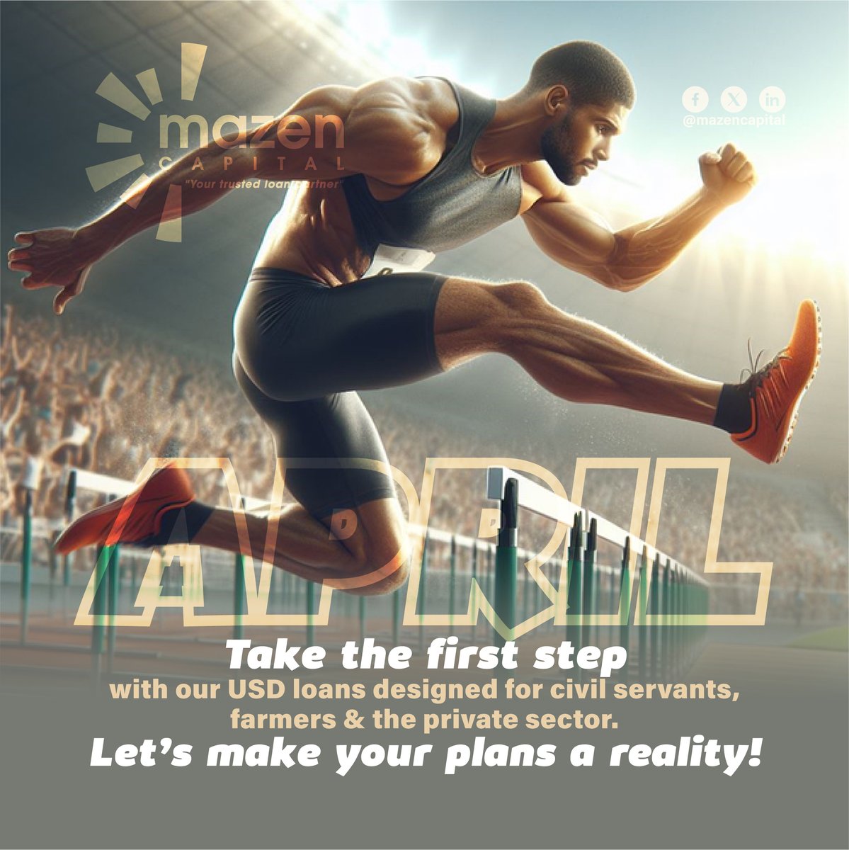 MazenCapital's tweet photo. Ready to build your financial foundation?
This April, take the first step with our USD loans designed for civil servants, farmers, etc.
Let’s make your plans a reality😃

For more details, call 0785 805 757 | 0712 170 570 or WhatsApp us today https://t.co/wxk90UABEN https://t.co/KQHk8B4Ggv