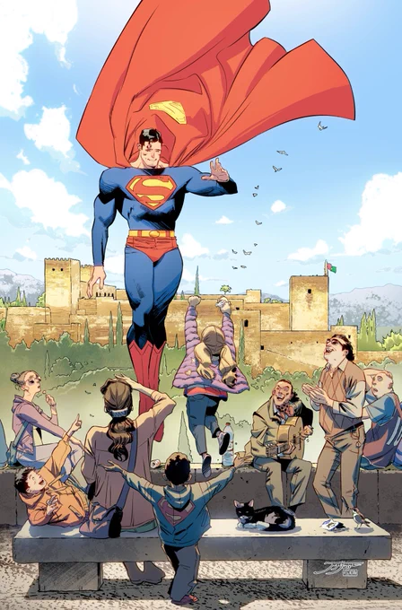 Buenos días!! Pues sí, Superman se viene a Granada!! esto es para el libro  Mundo.  