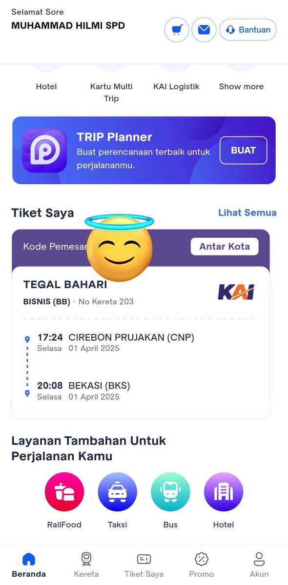 ImiDoank's tweet photo. Min @KAI121 kakak saya ketinggalan kereta karena jalan di Cirebon bener2 macet total.
Padahal udah iktiqr dari rumah berangkat jam 15.30 tapi di jalan bener2 macet. Apakah ada keringanan ya? Eman banget soalnya t8ket untuk 4 orang isti dan 2 anaknya. https://t.co/wQZ01covWF