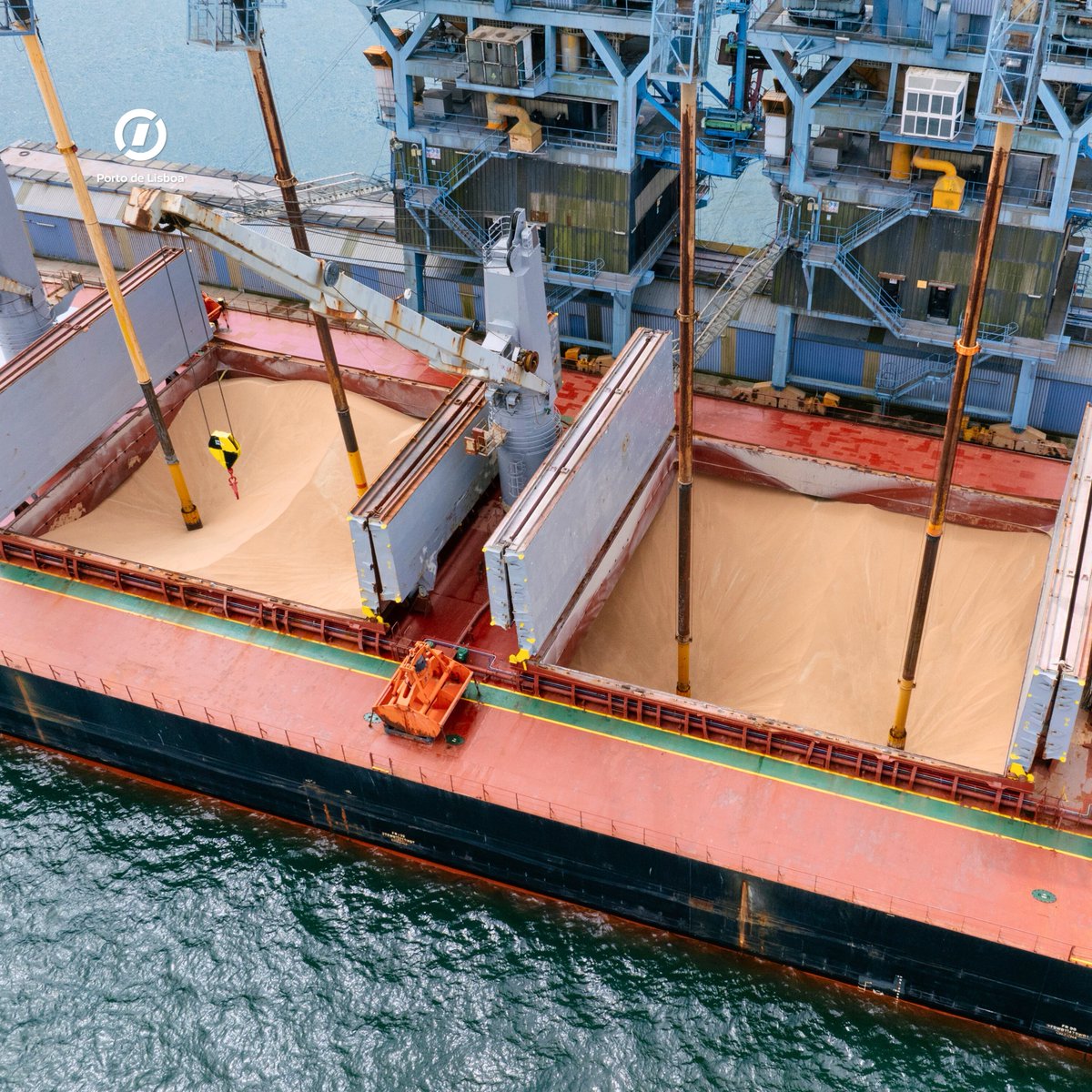 portodelisboa's tweet photo. Este terminal receciona granéis alimentares de importantes regiões produtoras, dando resposta aos importadores de cereais e farinhas a operar em Portugal.
#PortodeLisboa #GranéisSólidos #Agroalimentar #Terminaldecarga https://t.co/SWwj33JeV1