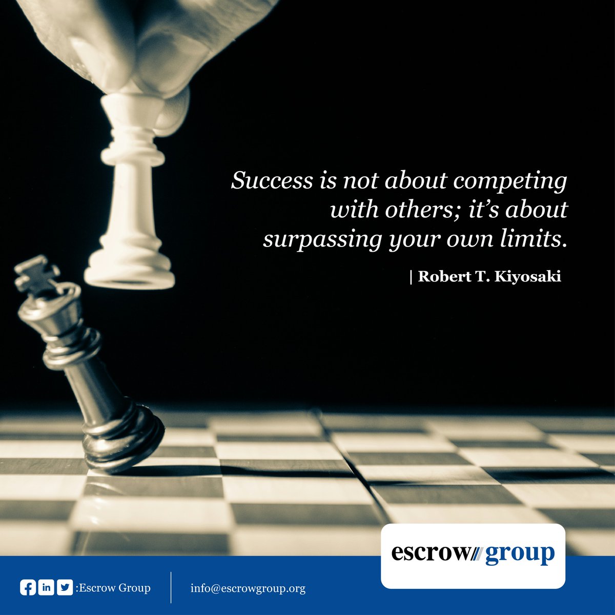 Escrow Group (@escrow_group) on Twitter photo True success is self-referential and is about improving oneself rather than outdoing others. True success is self-referential and is about improving oneself rather than outdoing others.