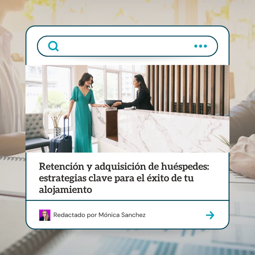 🔁 Retención vs Adquisición de huéspedes: ¿estás enfocando bien tu estrategia?

En el sector turístico, es común obsesionarse con atraer nuevos clientes, pero ¿qué pasa con los que ya nos han elegido una vez?

🙋 Artículo de nuestra compañera Mónica:  asiri.es/retencion-y-ad…
