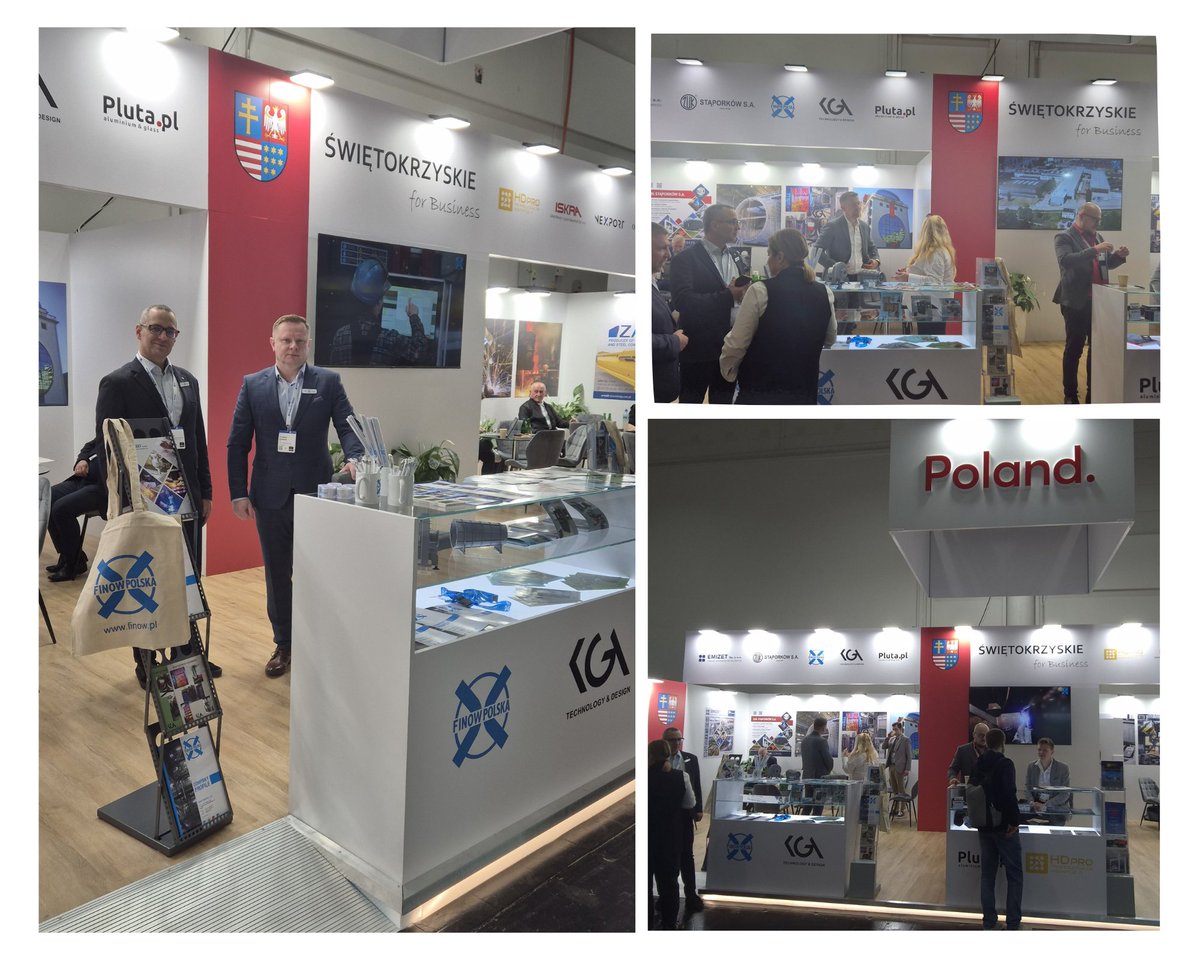 FinowPolska's tweet photo. Today started Hannover Messe 2025 Exhibition. 
FINOW POLSKA represent our region within the economic mission “Świętokrzyskie for Bussines”.
Visit us on stand F46 in hall 3!
#finowpolska #hannovermesse2025 #swietokrzyskieforbussines https://t.co/tjpy3vq3I3