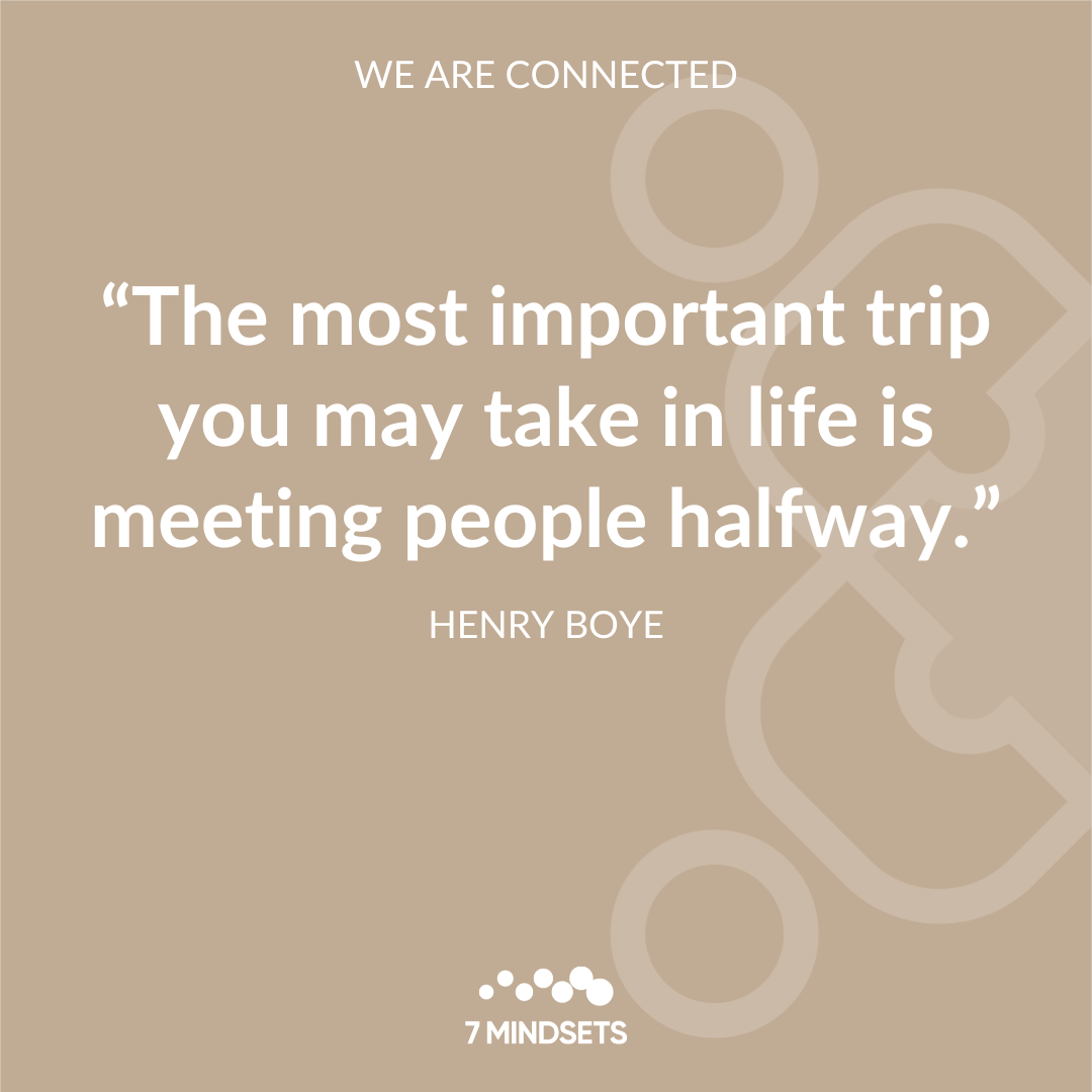 "The most important trip you may take in life is meeting people halfway." - HENRY BOYE #QOTD #MorningMindset #WeAreConnected🤝