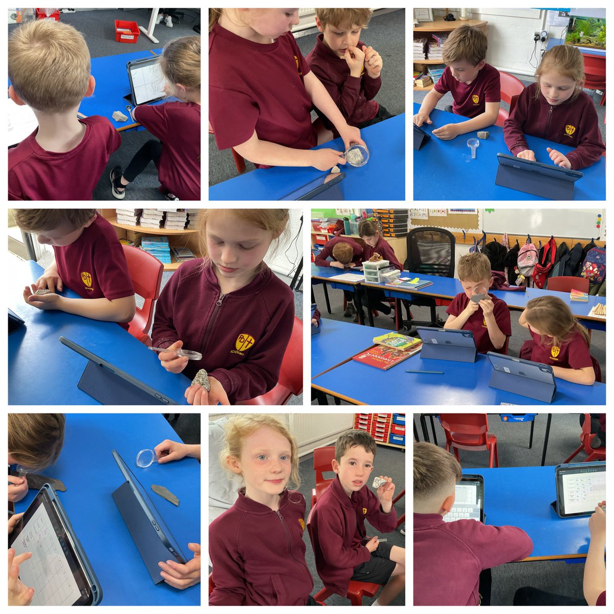 PDA_Y3's tweet image. We spent our afternoon making careful observations and grouping rocks based on their properties! #pdascience
