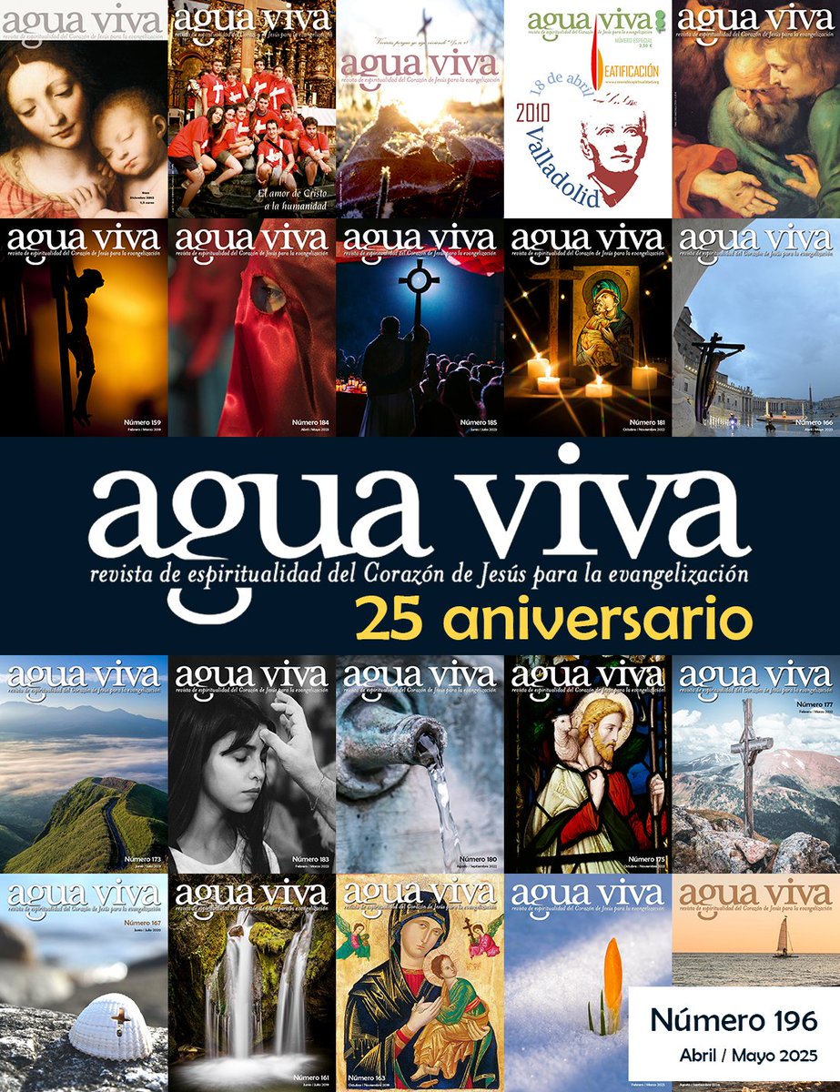RevAguaViva's tweet photo. Con este número especial celebramos los 25 años que cumple Agua Viva 🎂. Este aniversario ha sido posible gracias a nuestros lectores y al impulso de muchas personas a lo largo de estos años. ¡No te pierdas el especial!
➡️ https://t.co/430K559YBJ https://t.co/0l0Y5nrLnE