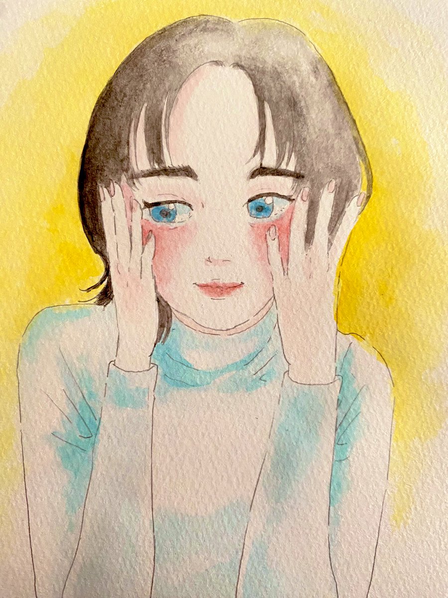 いつもと少し違う塗りにしてみたけど、
うーんまだまだ模索中☁️

#illustration #drowning #art 
#イラスト #アナログイラスト 
#女の子 #絵描きさんと繋がりたい