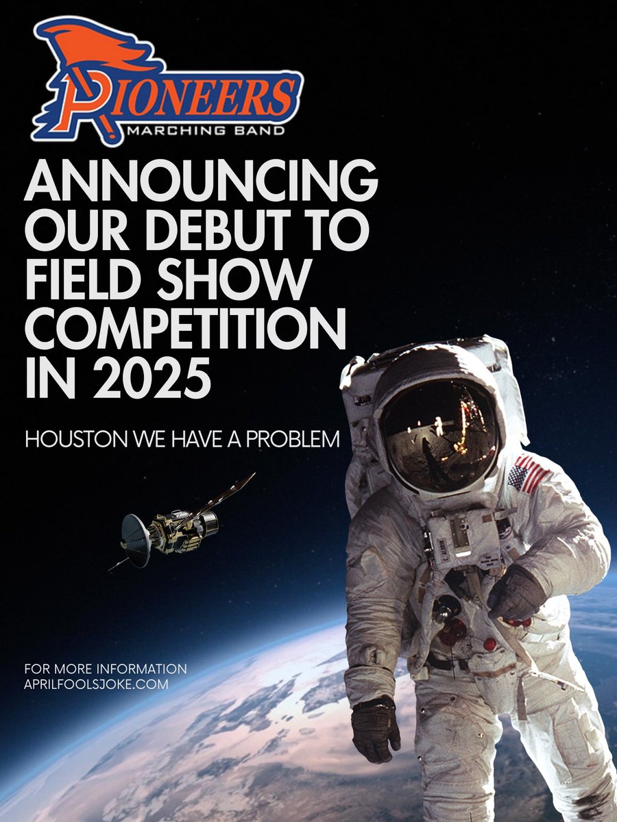 Today we would like to share some out of this world news ….. during 2025 we are moving to competitive band events with the debut of our first field show titled “Houston We Have A Problem”. #reachforthestars⭐️ #houstonwehaveaproblem🚀