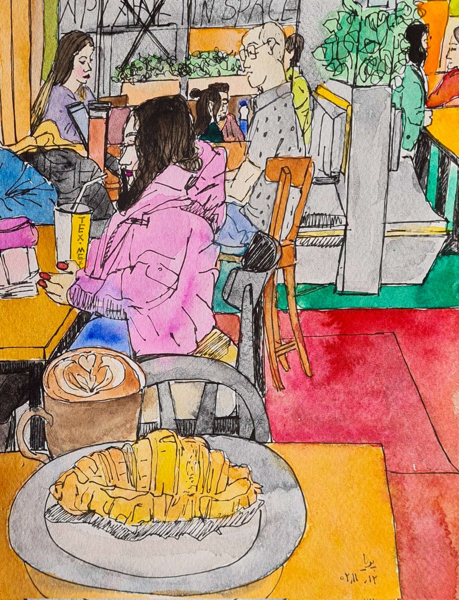 parisketchya's tweet photo. Happy #TEZOSTUESDAY 🌞

Another Croissant's Tale🥐

I like chocolate croissants, and I like storytelling. This sketch is a combination of both.

Live, on-location sketch—drawn from real life

#objktcom #parisketchya https://t.co/IBEzoscujh