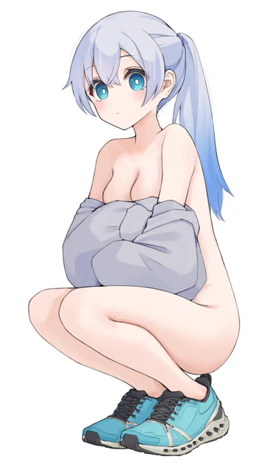 青スニーカー 