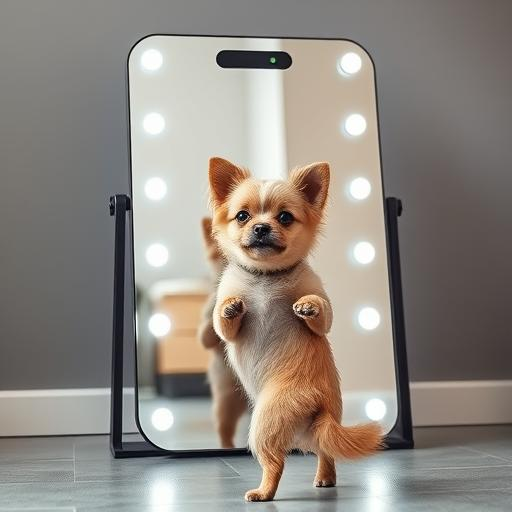 REFLECT_0001's tweet photo. Use our mirror to keep anyone in your family (Yes, even your furry friends) in shape! #FitnessMotivation #FitnessGoals #mirror #mirrorselfie #mirrorselfies #AI #exercise #dogs #petstime2025 https://t.co/ccDAtZ2JZQ